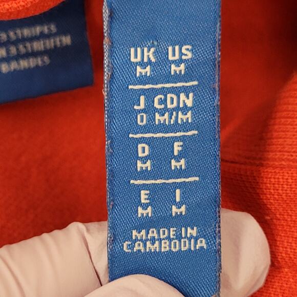 ADIDAS Colorblock Track Jacket Medium 21x26 Baggy Red Stripes - Picture 8 of 16